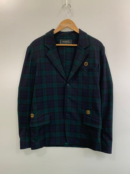 【中古品】【メンズ】 MILKBOY ミルクボーイ タータンチェックテーラードジャケット B12C117 メンズ アウター 140-260703-hu-34-min カラー：グリーン/ネイビー/ブラック（チェック） 万代Net店