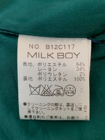 【中古品】【メンズ】 MILKBOY ミルクボーイ タータンチェックテーラードジャケット B12C117 メンズ アウター 140-260703-hu-34-min カラー：グリーン/ネイビー/ブラック（チェック） 万代Net店