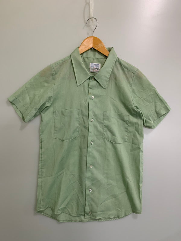 【中古品】【メンズ】 SOVEREIGN 60's S/S SHIRT ソブリン 60年代 ショートスリーブシャツ 半袖シャツ トップス 146-250828-yn-06-min カラー：ライトグリーン 万代Net店