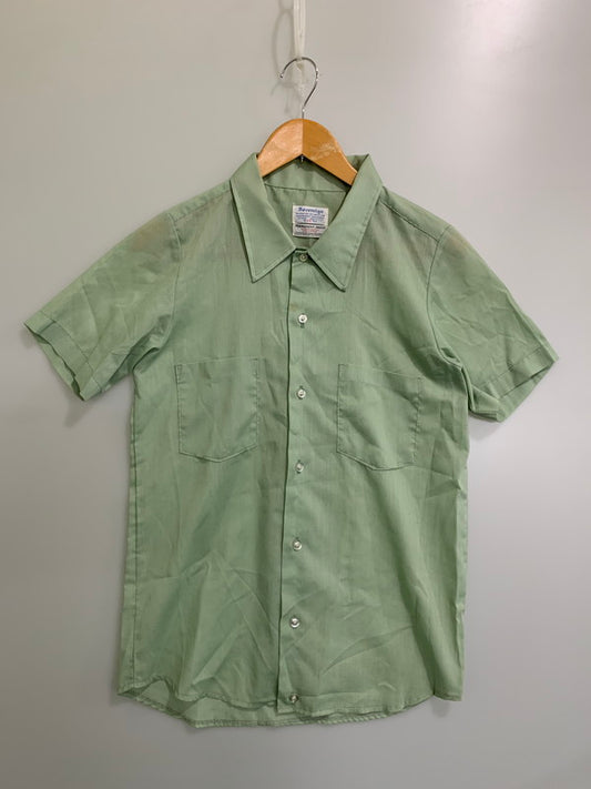 【中古品】【メンズ】 SOVEREIGN 60's S/S SHIRT ソブリン 60年代 ショートスリーブシャツ 半袖シャツ トップス 146-250828-yn-06-min カラー：ライトグリーン 万代Net店