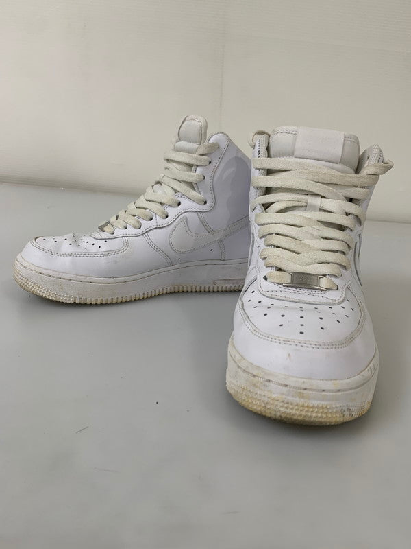 【中古品】【メンズ/レディース】 NIKE ナイキ DD9624-100 WOMEN'S AIR FORCE 1 HIGH WHITE 靴 シューズ スニーカー 160-250831-AS-27-min サイズ：25.0cm カラー：ホワイト 万代Net店