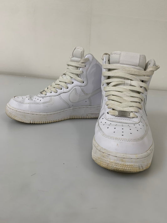 【中古品】【メンズ/レディース】 NIKE ナイキ DD9624-100 WOMEN'S AIR FORCE 1 HIGH WHITE 靴 シューズ スニーカー 160-250831-AS-27-min サイズ：25.0cm カラー：ホワイト 万代Net店