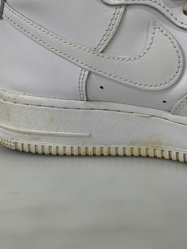 【中古品】【メンズ/レディース】 NIKE ナイキ DD9624-100 WOMEN'S AIR FORCE 1 HIGH WHITE 靴 シューズ スニーカー 160-250831-AS-27-min サイズ：25.0cm カラー：ホワイト 万代Net店