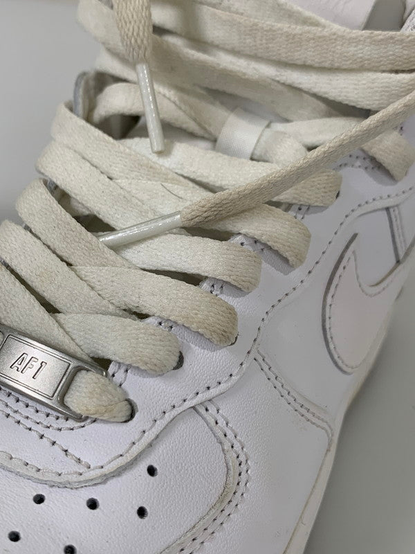 【中古品】【メンズ/レディース】 NIKE ナイキ DD9624-100 WOMEN'S AIR FORCE 1 HIGH WHITE 靴 シューズ スニーカー 160-250831-AS-27-min サイズ：25.0cm カラー：ホワイト 万代Net店