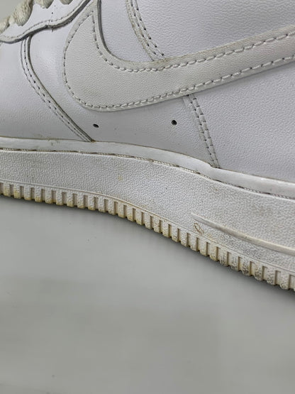 【中古品】【メンズ/レディース】 NIKE ナイキ DD9624-100 WOMEN'S AIR FORCE 1 HIGH WHITE 靴 シューズ スニーカー 160-250831-AS-27-min サイズ：25.0cm カラー：ホワイト 万代Net店