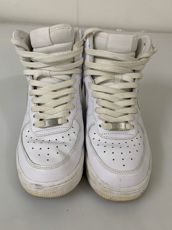 【中古品】【メンズ/レディース】 NIKE ナイキ DD9624-100 WOMEN'S AIR FORCE 1 HIGH WHITE 靴 シューズ スニーカー 160-250831-AS-27-min サイズ：25.0cm カラー：ホワイト 万代Net店