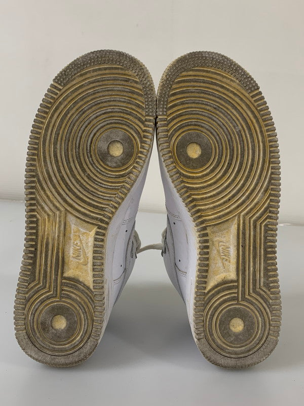 【中古品】【メンズ/レディース】 NIKE ナイキ DD9624-100 WOMEN'S AIR FORCE 1 HIGH WHITE 靴 シューズ スニーカー 160-250831-AS-27-min サイズ：25.0cm カラー：ホワイト 万代Net店