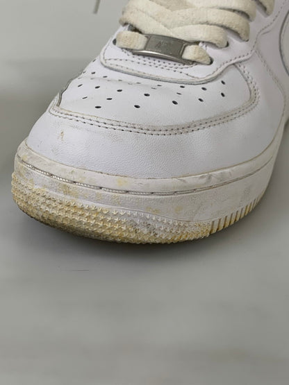 【中古品】【メンズ/レディース】 NIKE ナイキ DD9624-100 WOMEN'S AIR FORCE 1 HIGH WHITE 靴 シューズ スニーカー 160-250831-AS-27-min サイズ：25.0cm カラー：ホワイト 万代Net店