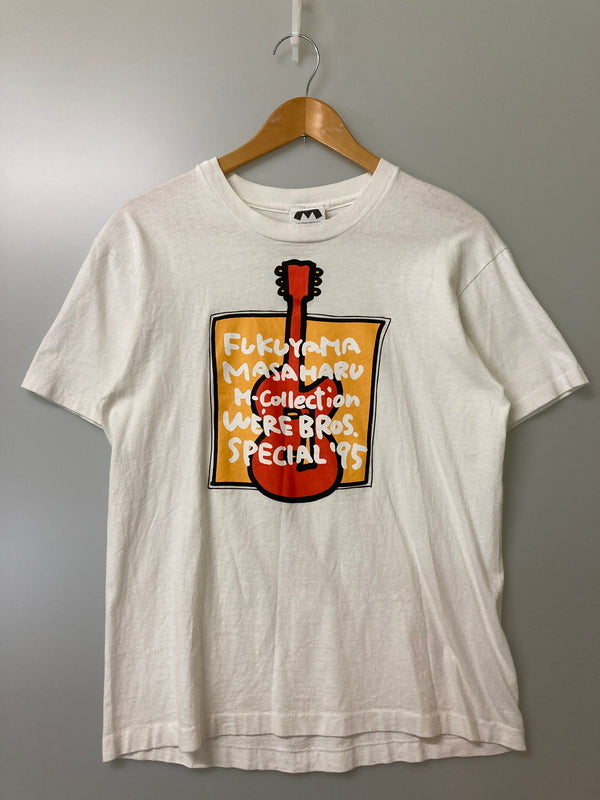 【中古品】【メンズ】 FUKUYAMA MASAHARU M-COLLECTION WE'RE BROS. SPECIAL'95 TEE 福山雅治 ライヴ Tシャツ 95年 146-251223-em-43-min サイズ：M カラー：ホワイト 万代Net店