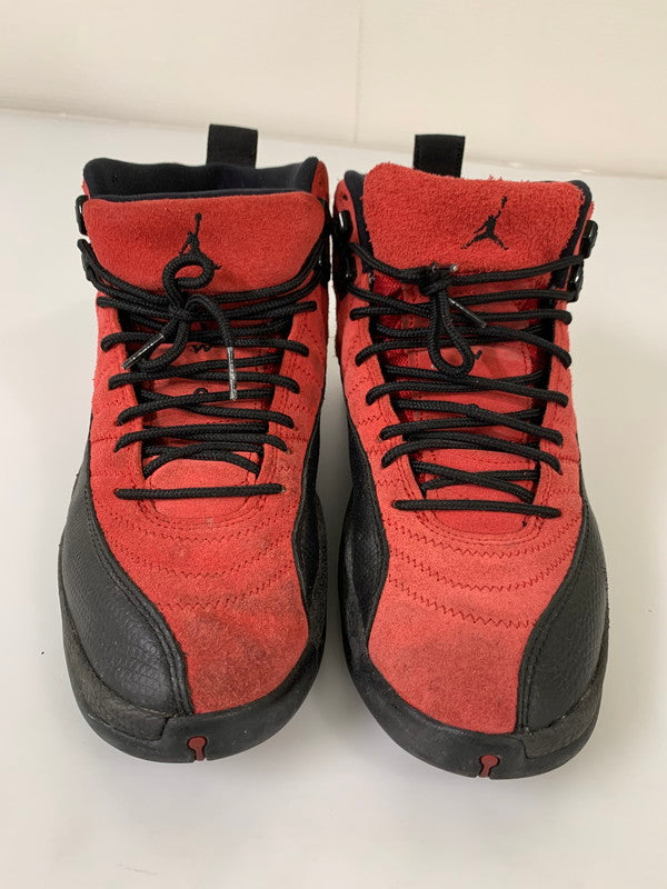 【中古品】【メンズ/レディース】 NIKE ナイキ CT8013-602 AIR JORDAN 12 REVERSE FLU GAME 靴 シューズ スニーカー 160-250831-AS-28-min サイズ：26.5cm カラー：ブラック/レッド 万代Net店
