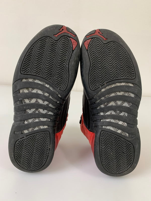 【中古品】【メンズ/レディース】 NIKE ナイキ CT8013-602 AIR JORDAN 12 REVERSE FLU GAME 靴 シューズ スニーカー 160-250831-AS-28-min サイズ：26.5cm カラー：ブラック/レッド 万代Net店