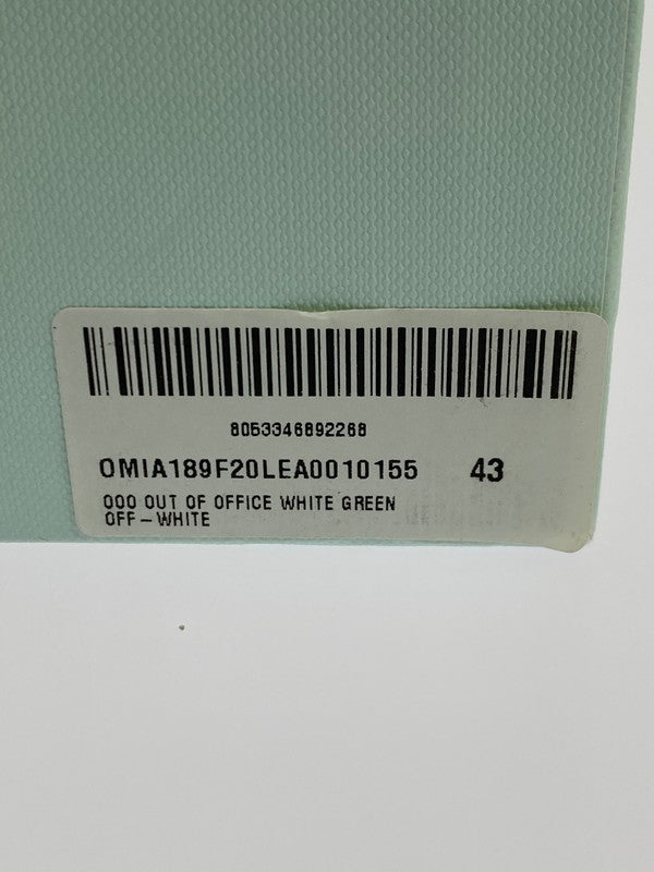 【現状渡し品】【メンズ】 OFF-WHITE オフホワイト OMIA189F20LEA0010155 OUT OF OFFICE OOO LOW TOPS 靴 シューズ スニーカー 162-250831-AS-7-min サイズ：43 カラー：ホワイト/グリーン 万代Net店