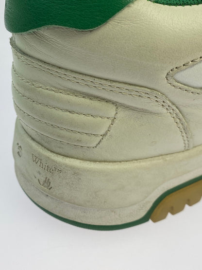 【現状渡し品】【メンズ】 OFF-WHITE オフホワイト OMIA189F20LEA0010155 OUT OF OFFICE OOO LOW TOPS 靴 シューズ スニーカー 162-250831-AS-7-min サイズ：43 カラー：ホワイト/グリーン 万代Net店