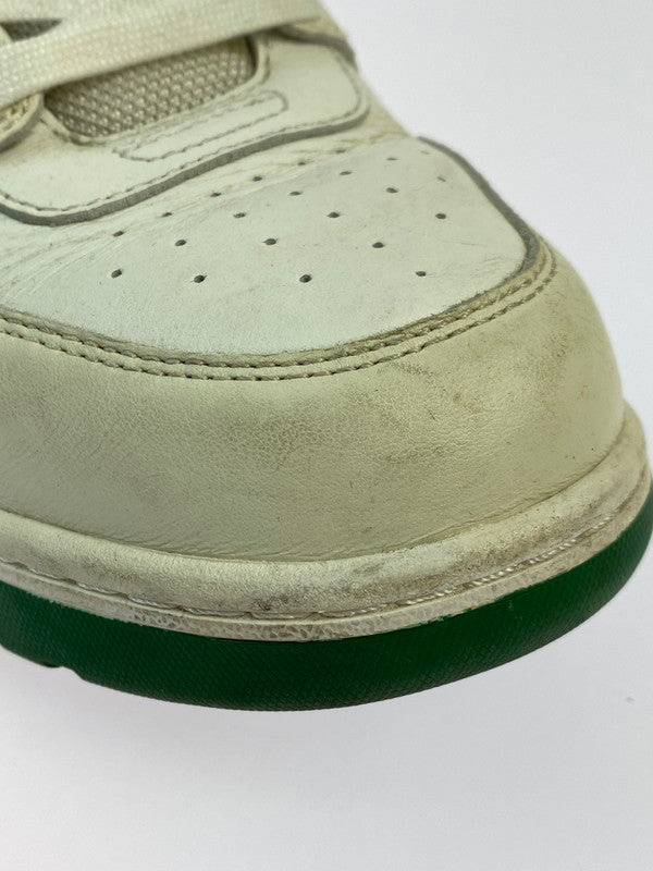 【現状渡し品】【メンズ】 OFF-WHITE オフホワイト OMIA189F20LEA0010155 OUT OF OFFICE OOO LOW TOPS 靴 シューズ スニーカー 162-250831-AS-7-min サイズ：43 カラー：ホワイト/グリーン 万代Net店