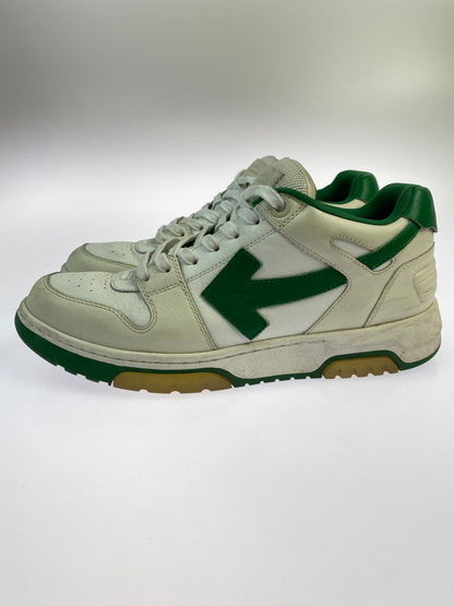 【現状渡し品】【メンズ】 OFF-WHITE オフホワイト OMIA189F20LEA0010155 OUT OF OFFICE OOO LOW TOPS 靴 シューズ スニーカー 162-250831-AS-7-min サイズ：43 カラー：ホワイト/グリーン 万代Net店