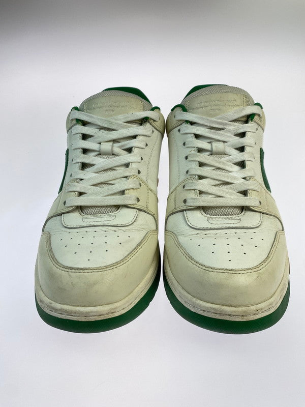 【現状渡し品】【メンズ】 OFF-WHITE オフホワイト OMIA189F20LEA0010155 OUT OF OFFICE OOO LOW TOPS 靴 シューズ スニーカー 162-250831-AS-7-min サイズ：43 カラー：ホワイト/グリーン 万代Net店