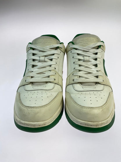 【現状渡し品】【メンズ】 OFF-WHITE オフホワイト OMIA189F20LEA0010155 OUT OF OFFICE OOO LOW TOPS 靴 シューズ スニーカー 162-250831-AS-7-min サイズ：43 カラー：ホワイト/グリーン 万代Net店