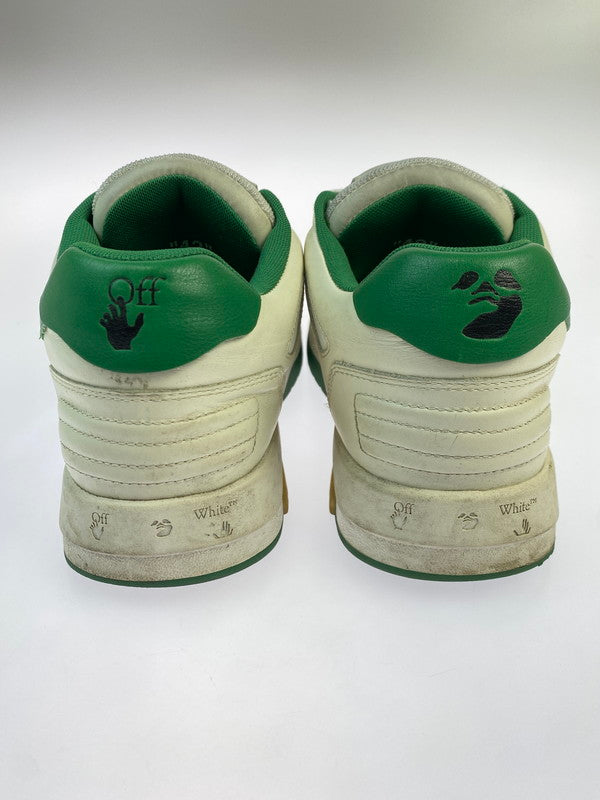 【現状渡し品】【メンズ】 OFF-WHITE オフホワイト OMIA189F20LEA0010155 OUT OF OFFICE OOO LOW TOPS 靴 シューズ スニーカー 162-250831-AS-7-min サイズ：43 カラー：ホワイト/グリーン 万代Net店