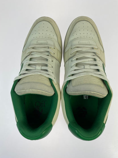 【現状渡し品】【メンズ】 OFF-WHITE オフホワイト OMIA189F20LEA0010155 OUT OF OFFICE OOO LOW TOPS 靴 シューズ スニーカー 162-250831-AS-7-min サイズ：43 カラー：ホワイト/グリーン 万代Net店