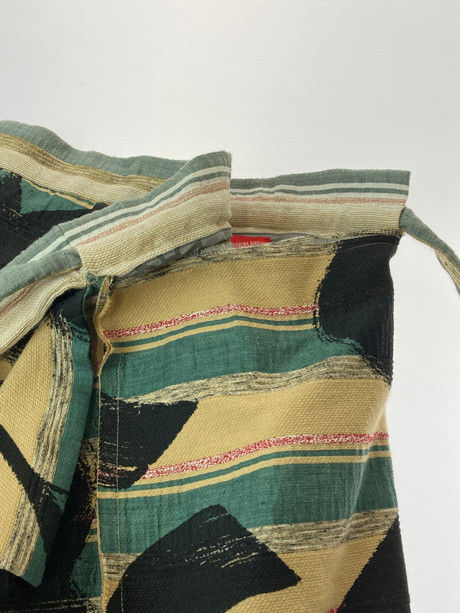 【中古品】【レディース】 Vivienne Westwood ヴィヴィアンウエストウッド DOCKING SKIRT 12-01-271006 ドッキング スカート レディース ボトムス 巻きスカート 171-250901-em-04-min サイズ：40 カラー：グリーン/ベージュ/ブラック 万代Net店