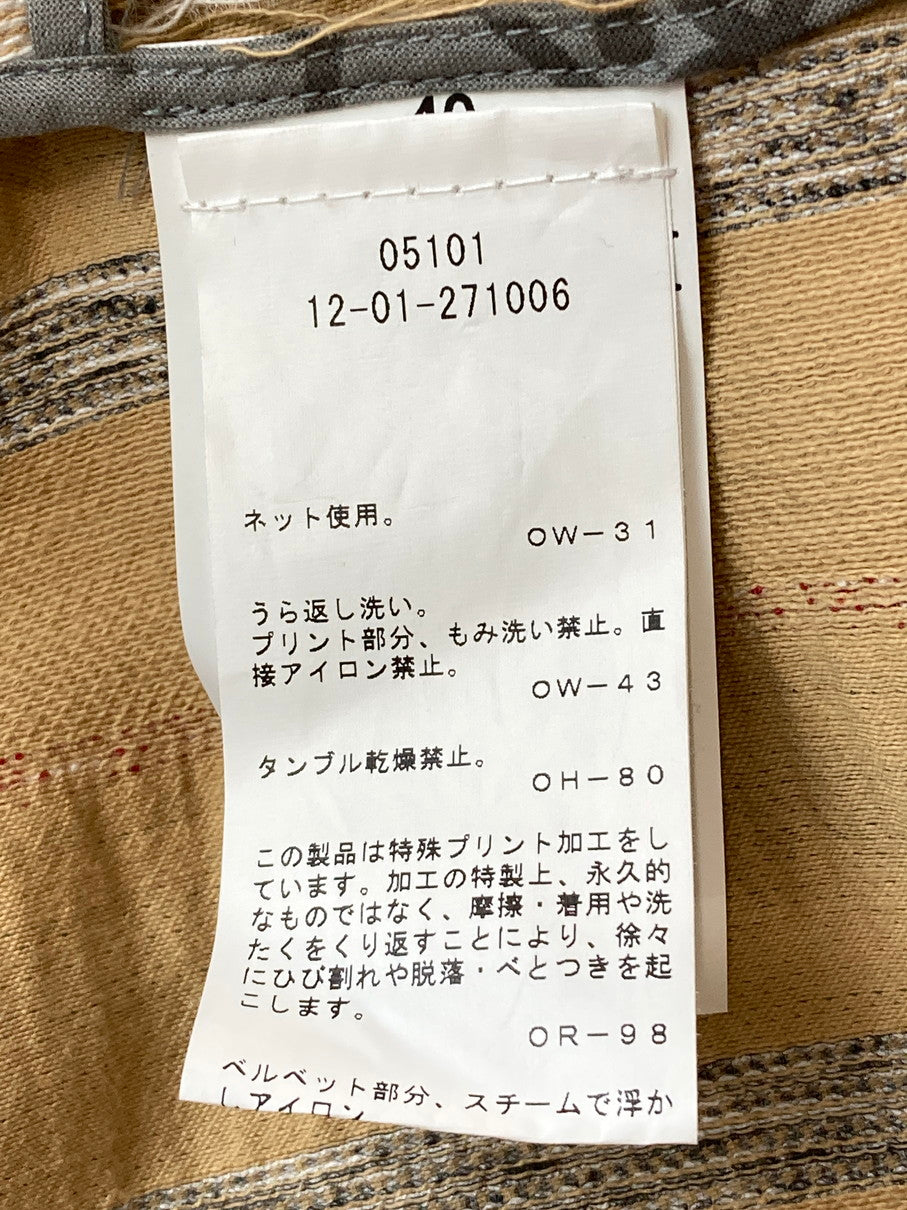 【中古品】【レディース】 Vivienne Westwood ヴィヴィアンウエストウッド DOCKING SKIRT 12-01-271006 ドッキング スカート レディース ボトムス 巻きスカート 171-250901-em-04-min サイズ：40 カラー：グリーン/ベージュ/ブラック 万代Net店