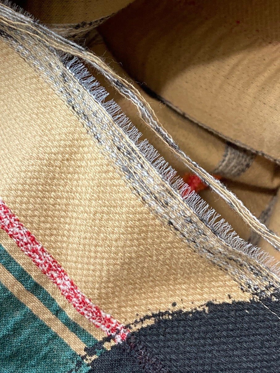 【中古品】【レディース】 Vivienne Westwood ヴィヴィアンウエストウッド DOCKING SKIRT 12-01-271006 ドッキング スカート レディース ボトムス 巻きスカート 171-250901-em-04-min サイズ：40 カラー：グリーン/ベージュ/ブラック 万代Net店