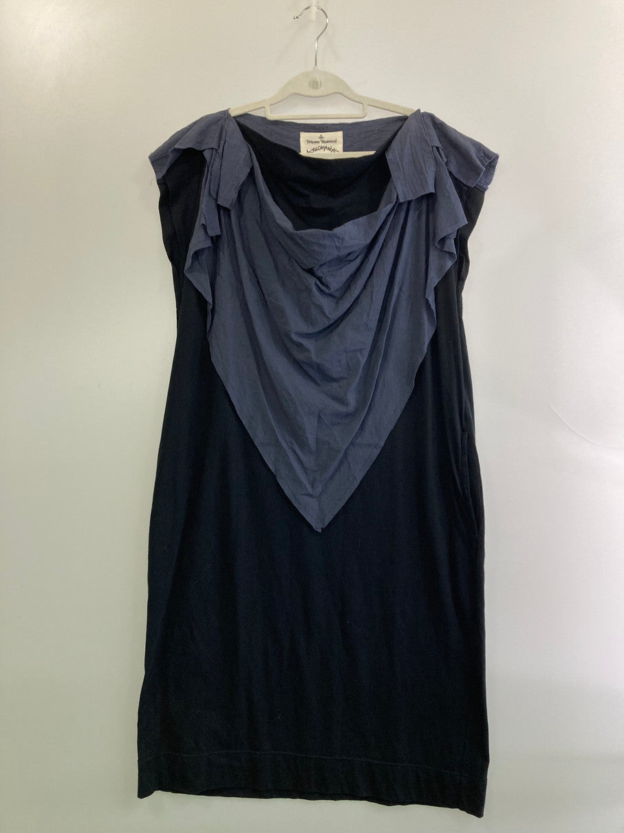 【中古品】【レディース】 Vivienne Westwood ANGLOMANIA ヴィヴィアンウエストウッド アングロマニア NO-SLEEVE TOP ONE PIECE 15-01-591015-00 ノースリーブ トップ ワンピース レディース 170-250901-em-03-min サイズ：38 カラー：ブラック 万代Net店