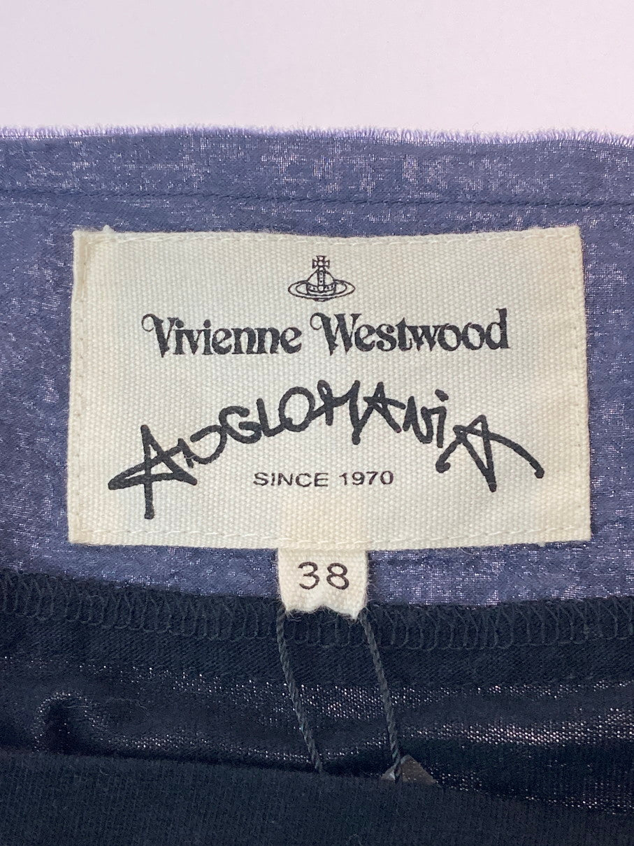 【中古品】【レディース】 Vivienne Westwood ANGLOMANIA ヴィヴィアンウエストウッド アングロマニア NO-SLEEVE TOP ONE PIECE 15-01-591015-00 ノースリーブ トップ ワンピース レディース 170-250901-em-03-min サイズ：38 カラー：ブラック 万代Net店