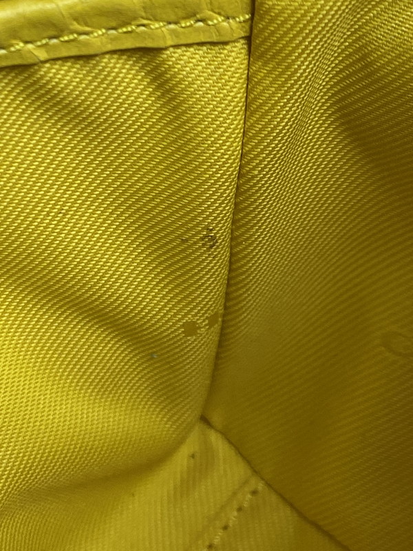 【中古品】【レディース】 COACH コーチ RHYDER 18 EMBOSSED LEATHER CHAIN CROSSBODY 34743 ライダー 18 エンボスド レザーチェーン クロスボディ 鞄 2WAYバッグ 180-250906-kk-04-min カラー：イエロー 万代Net店