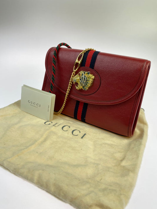 【中古品】【レディース】 GUCCI グッチ RAJA CHAIN SHOULDER BAG 570145 218048 ラジャ ショルダーバッグ カバン 180-250906-kk-08-min カラー：レッド 万代Net店