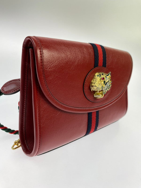 【中古品】【レディース】 GUCCI グッチ RAJA CHAIN SHOULDER BAG 570145 218048 ラジャ ショルダーバッグ カバン 180-250906-kk-08-min カラー：レッド 万代Net店