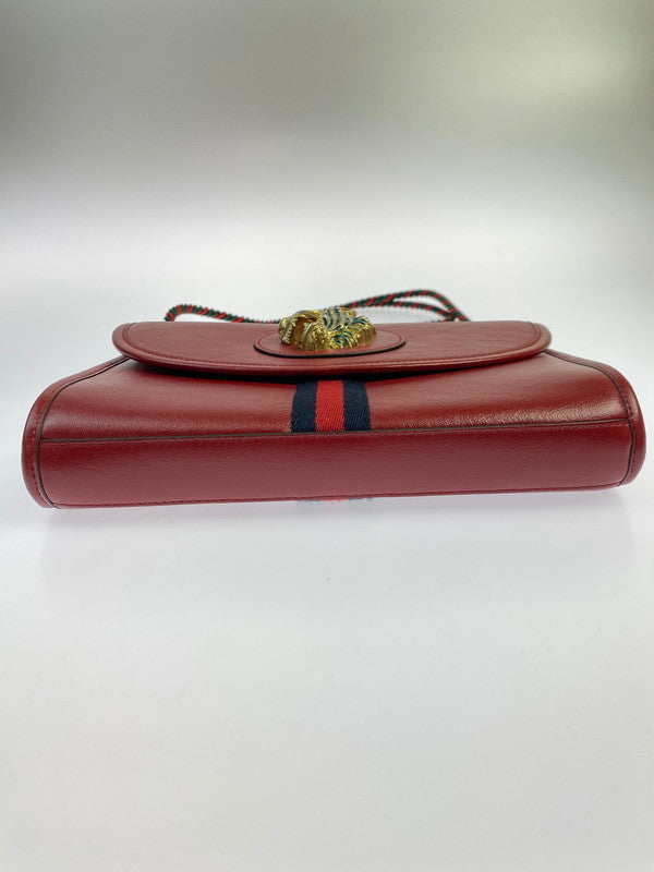 【中古品】【レディース】 GUCCI グッチ RAJA CHAIN SHOULDER BAG 570145 218048 ラジャ ショルダーバッグ カバン 180-250906-kk-08-min カラー：レッド 万代Net店