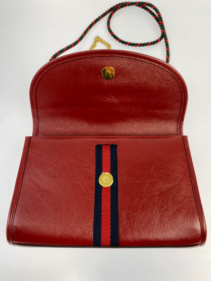 【中古品】【レディース】 GUCCI グッチ RAJA CHAIN SHOULDER BAG 570145 218048 ラジャ ショルダーバッグ カバン 180-250906-kk-08-min カラー：レッド 万代Net店