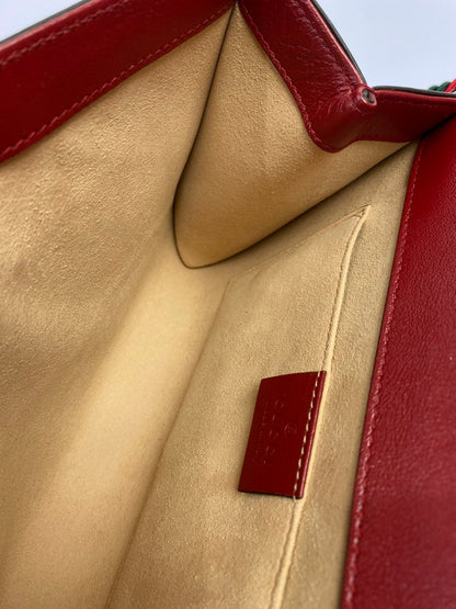 【中古品】【レディース】 GUCCI グッチ RAJA CHAIN SHOULDER BAG 570145 218048 ラジャ ショルダーバッグ カバン 180-250906-kk-08-min カラー：レッド 万代Net店