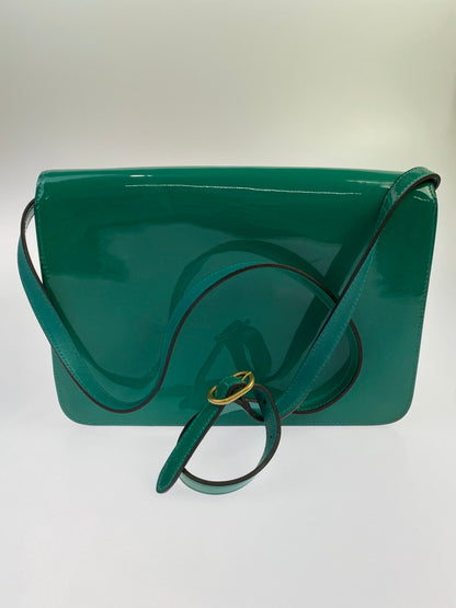 【中古品】【レディース】 GUCCI グッチ エナメル ホースビット ショルダーバッグ 317636 200047 カバン 180-250906-kk-09-min カラー：グリーン 万代Net店
