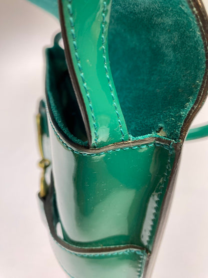 【中古品】【レディース】 GUCCI グッチ エナメル ホースビット ショルダーバッグ 317636 200047 カバン 180-250906-kk-09-min カラー：グリーン 万代Net店