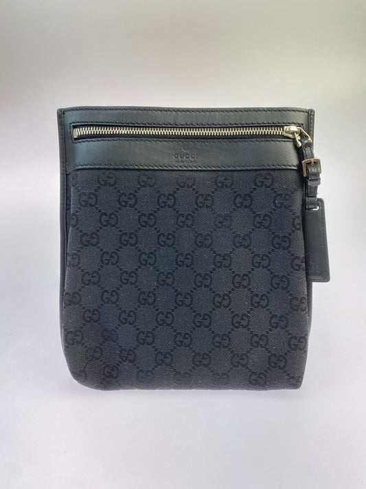 【中古品】【メンズ】 GUCCI グッチ GGキャンバス ショルダーバッグ 92562 001013 カバン 180-250906-kk-06-min カラー：ブラック 万代Net店