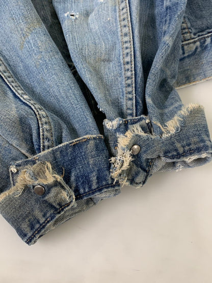 【現状渡し品】【レディース】 MAVERICK BLUE BELL 70's DENIM JACKET マーベリック 70年代 デニムジャケット アウター 169-251213-yn-14-min カラー：ライトインディゴ 万代Net店