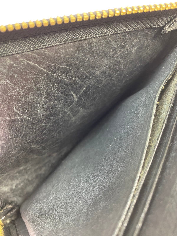 【中古品】【メンズ】 SAAD サード レザー ショートウォレット コンパクト財布 201-250830-AS-15-min カラー：ブラック 万代Net店