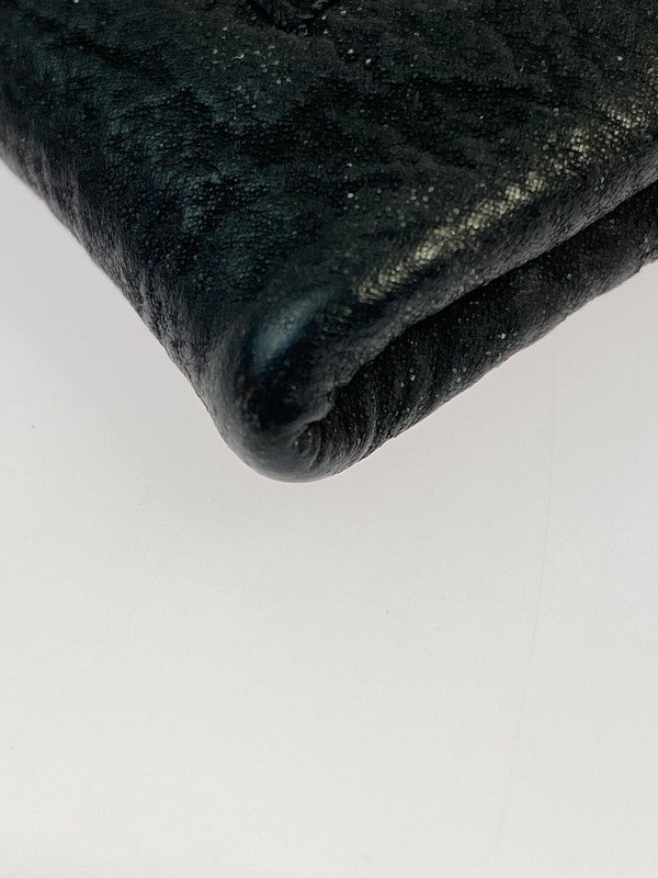 【中古品】【メンズ】 SAAD サード レザー ショートウォレット コンパクト財布 201-250830-AS-15-min カラー：ブラック 万代Net店