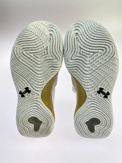【未使用品】【メンズ/レディース】 UNDER ARMOUR アンダーアーマー 3023086-105 EMBIID ONE WHITE GOLD 靴 シューズ スニーカー 163-250831-AS-10-min サイズ：25.5cm カラー：ホワイト/ゴールド 万代Net店