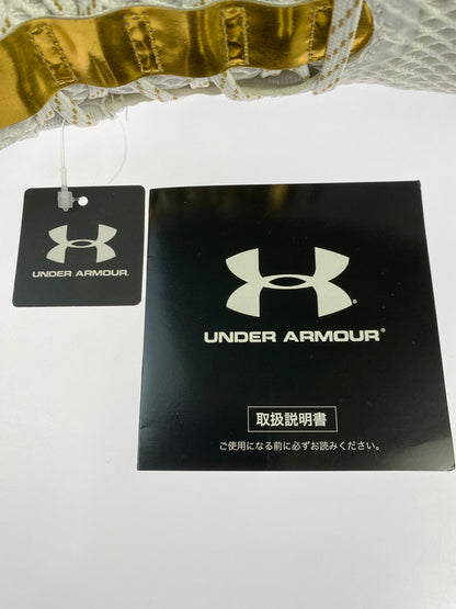 【未使用品】【メンズ/レディース】 UNDER ARMOUR アンダーアーマー 3023086-105 EMBIID ONE WHITE GOLD 靴 シューズ スニーカー 163-250831-AS-10-min サイズ：25.5cm カラー：ホワイト/ゴールド 万代Net店