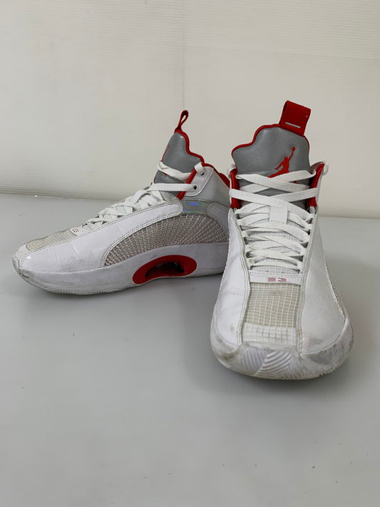 【中古品】【メンズ/レディース】 NIKE ナイキ CQ4228-100 AIR JORDAN 35 FIRE RED (WHITE SOLE) 靴 シューズ スニーカー 160-250831-AS-30-min サイズ：26.0cm カラー：ホワイト/レッド 万代Net店