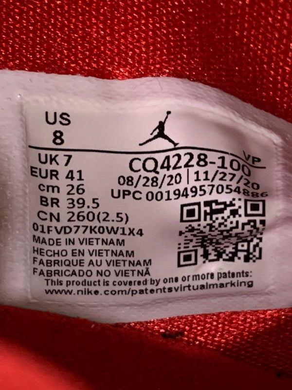 【中古品】【メンズ/レディース】 NIKE ナイキ CQ4228-100 AIR JORDAN 35 FIRE RED (WHITE SOLE) 靴 シューズ スニーカー 160-250831-AS-30-min サイズ：26.0cm カラー：ホワイト/レッド 万代Net店