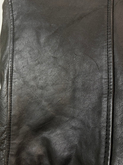 【中古品】【メンズ】 nano universe ナノユニバース DUBBLE LEATHER JACKET レザージャケット 140-250830-ks-14-min サイズ：S カラー：ブラック 万代Net店