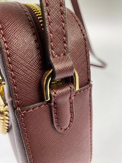 【中古品】【レディース】 Michael Kors マイケルコース JET SET ITEM LG EW ZP CHAIN CROSSBODY 35S1GTTC7L ジェットセットアイテム チェーンクロスボディ カバン ショルダーバッグ 188-250906-kk-12-min カラー：ボルドー 万代Net店