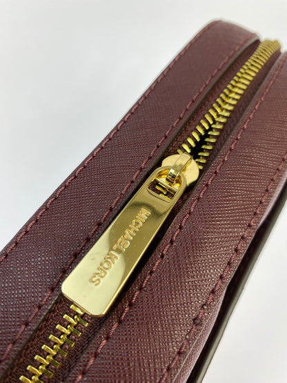 【中古品】【レディース】 Michael Kors マイケルコース JET SET ITEM LG EW ZP CHAIN CROSSBODY 35S1GTTC7L ジェットセットアイテム チェーンクロスボディ カバン ショルダーバッグ 188-250906-kk-12-min カラー：ボルドー 万代Net店