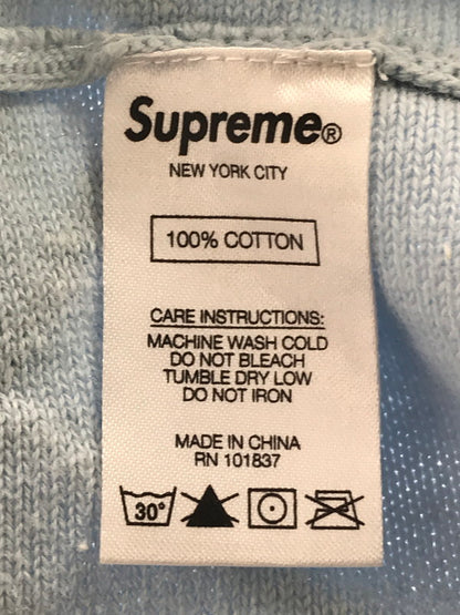 【中古品】【メンズ】 SUPREME シュプリーム 21SS SS HEX ZIP UP POLO ヘキサ ジップアップ ポロシャツ 半袖シャツ 149-261006-na-02-tagh サイズ：L カラー：ブルー 万代Net店