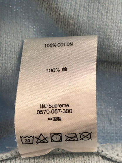 【中古品】【メンズ】 SUPREME シュプリーム 21SS SS HEX ZIP UP POLO ヘキサ ジップアップ ポロシャツ 半袖シャツ 149-261006-na-02-tagh サイズ：L カラー：ブルー 万代Net店