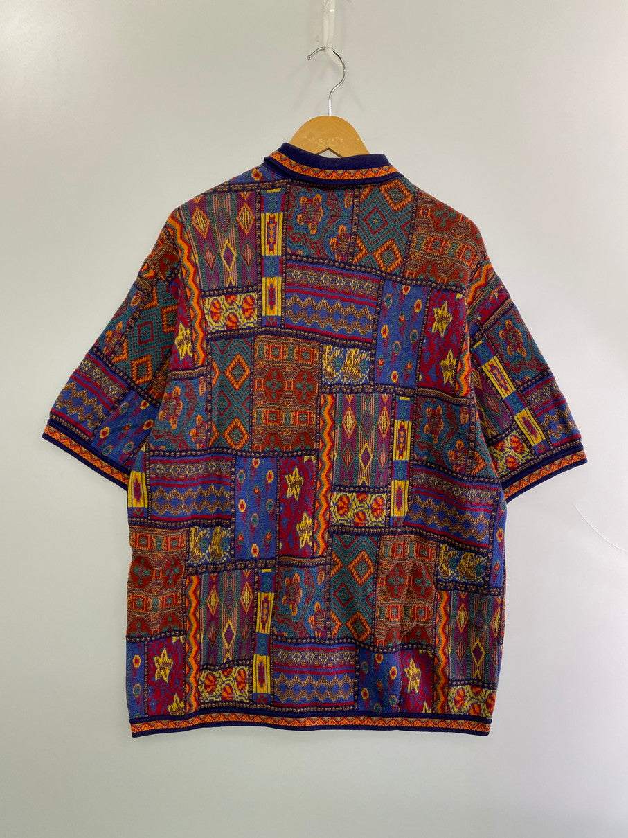 【中古品】【メンズ】 Supreme シュプリーム 20SS PATCHWORK ZIP UP KNIT POLO ジップアップニット トップス 149-250830-ks-42-min サイズ：L カラー：マルチカラー 万代Net店
